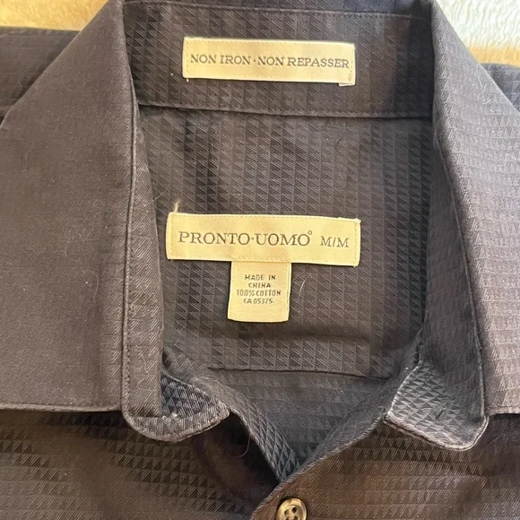 Designer Men's Shirt in Black - Picture 3 of 3